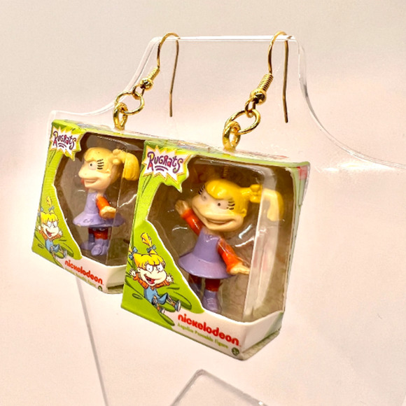 Angelica Pickles Earrings -Mini Brands Earrings - Rugrats Y2K Earrings - Picture 3 of 9